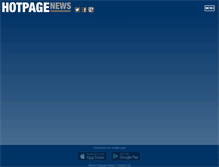 Tablet Screenshot of hotpagenews.com
